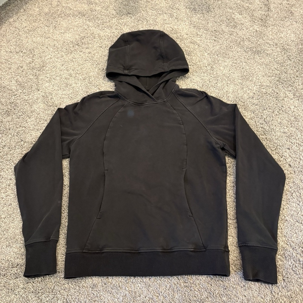 Lululemon Hoodie Scuba Pullover Size 4 Black Athleisure Sportswear Gym LW3BRRS